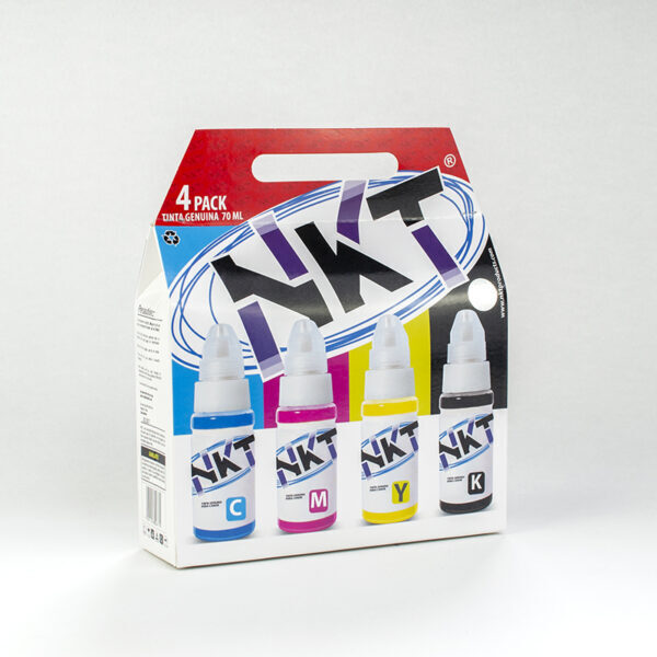 TINTA DYE NKT 70ML 4PACK CANON SERIE G - Nektech