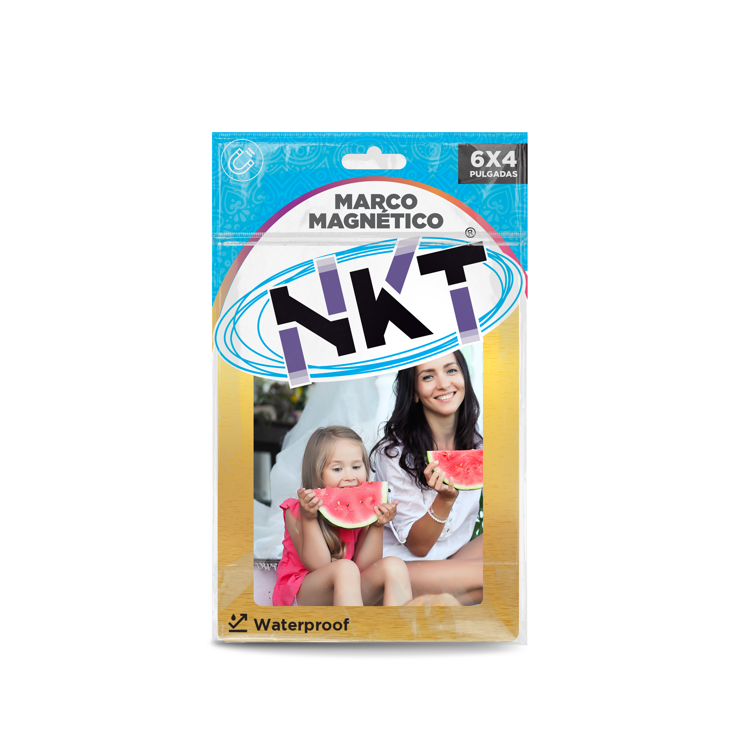 MARCO MAGNETICO DORADO