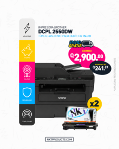 Nektech PROMOCION IMPRESORA BROTHER DCPL 2550DW + TONER