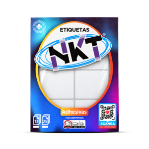 ETIQUETA RECTANGULAR MATTE 2X4/12H - BLANCA