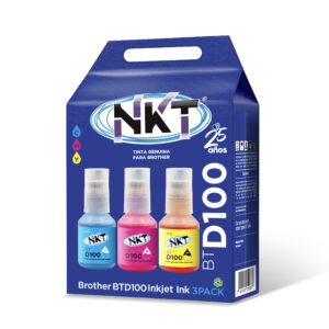 Nektech TINTA NKT 50ML 3PACK PARA BROTHER SERIE BTD100M