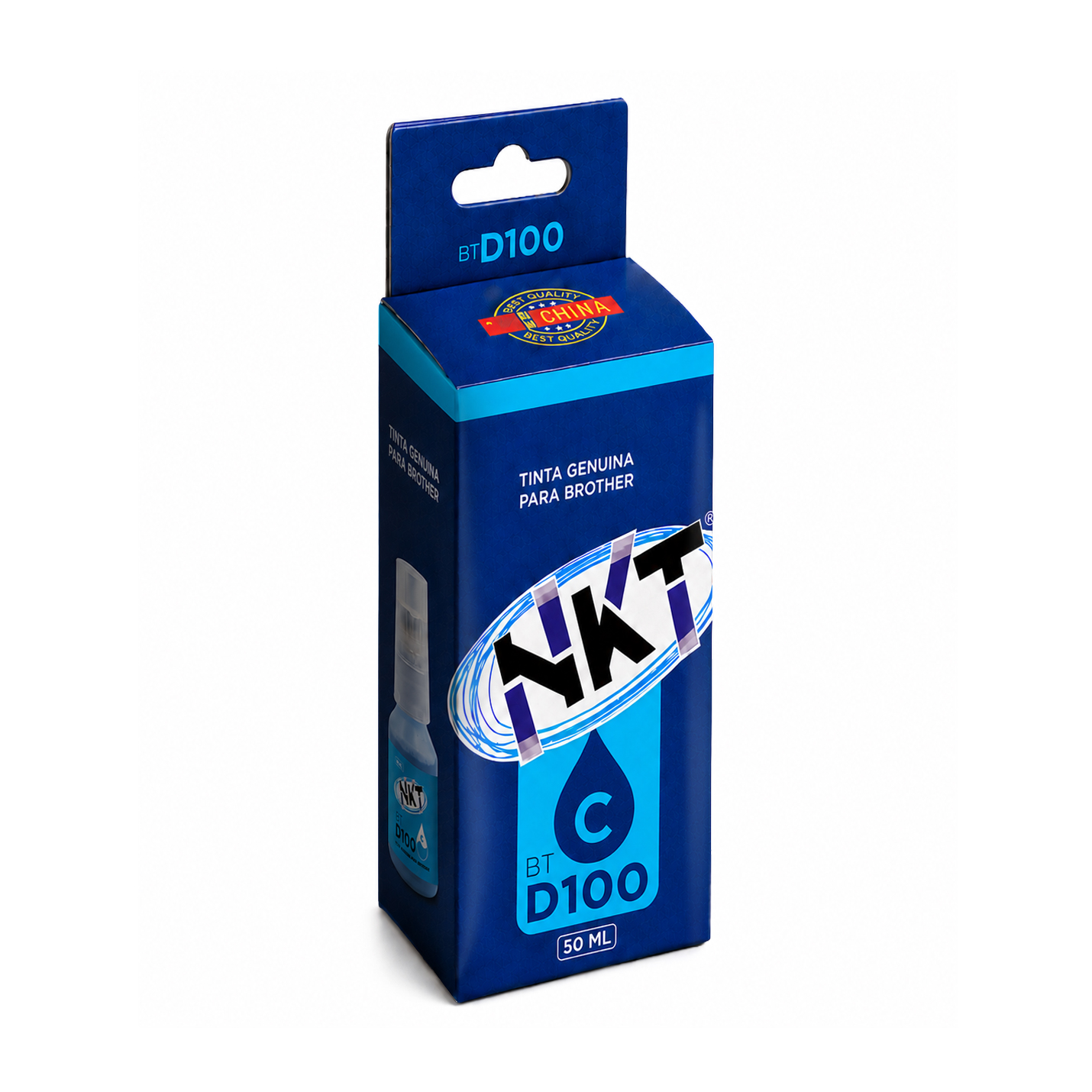 TINTA NKT 50ML PARA BROTHER BTD100M CIAN
