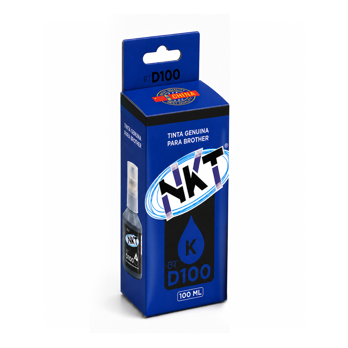 TINTA NKT 100ML PARA BROTHER BTD100M  NEGRO