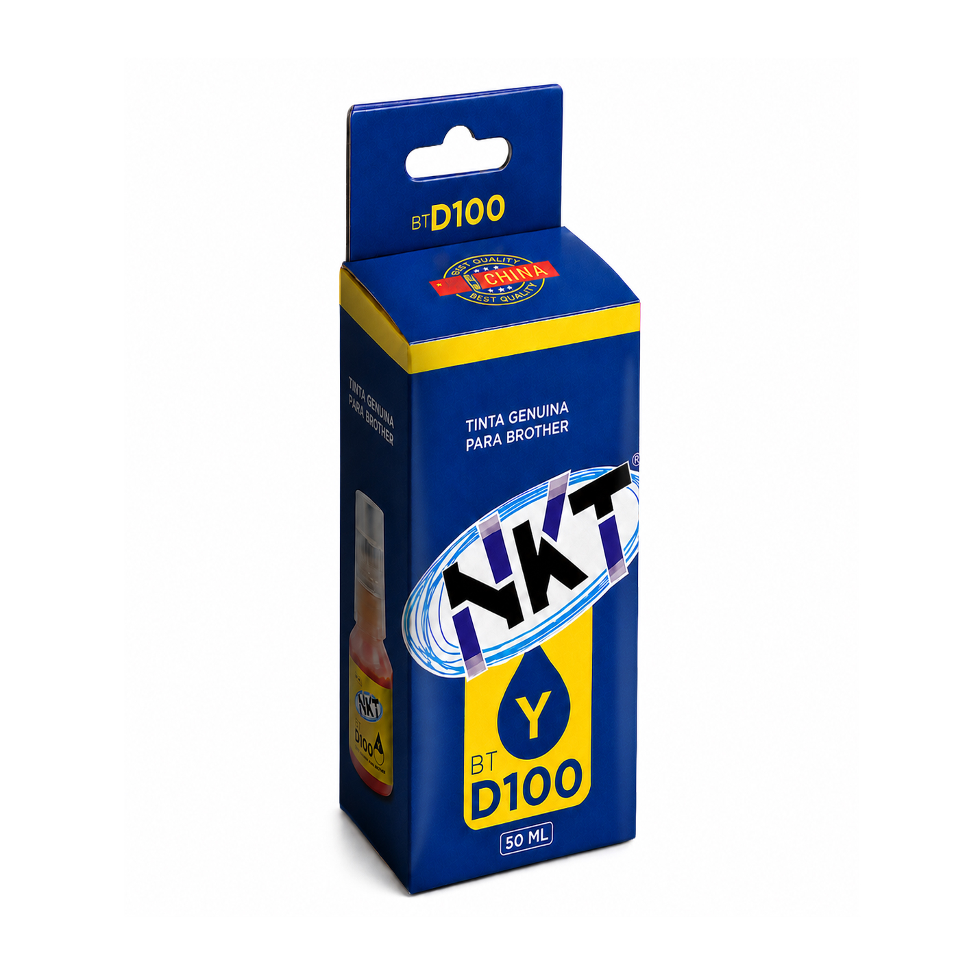 TINTA NKT 50ML PARA BROTHER BTD100M YELLOW